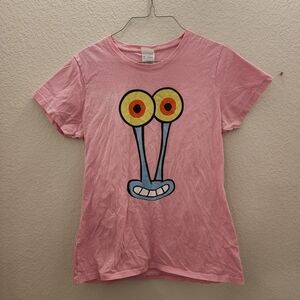 Gary The Snail Sponge Bob Square Pants Character Pink Womens Shirt Size Medium